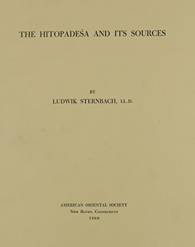 The Hitopadesa and its Sources [Paperback]