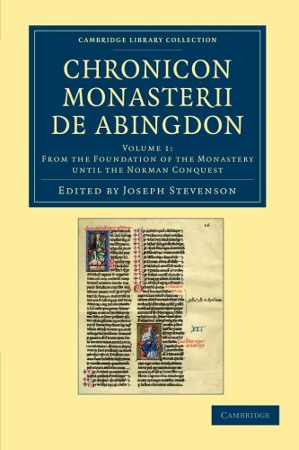 Chronicon monasterii de Abingdon [Paperback]