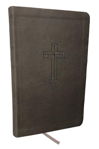 NKJV, Value Thinline Bible, Charcoal Leathersoft, Red Letter, Comfort Print Hol [Leather / fine bindi]