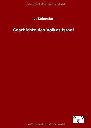Geschichte Des Volkes Israel (german Edition) [Hardcover]