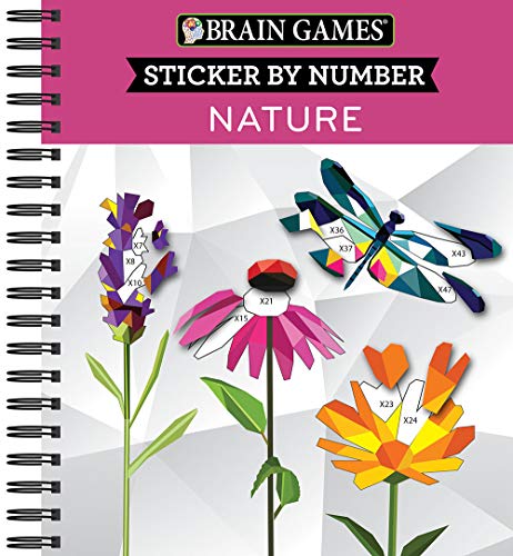 Brain Games - Sticker by Number Nature (2 Books in 1 - Geometric Stickers) [Unknown]