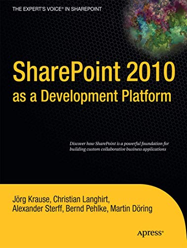 SharePoint 2010 as a Development Platform [Paperback]