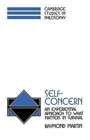 Self-Concern An Experiential Approach to What Matters in Survival [Hardcover]