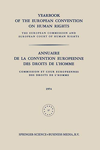 Yearbook of the European Convention on Human Rights / Annuaire de la Convention  [Paperback]