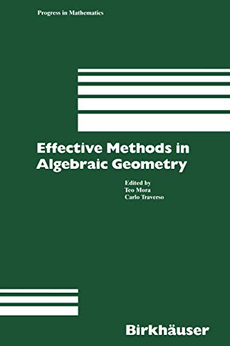 Effective Methods in Algebraic Geometry [Paperback]