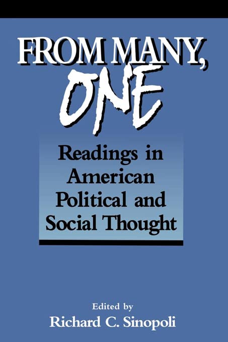 From Many, One Readings In American Political And Social Thought (in The George [Paperback]