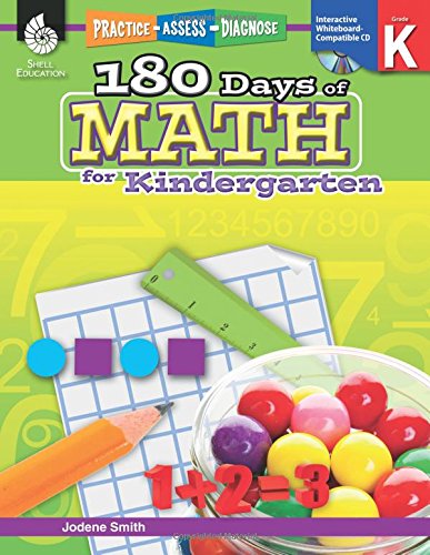 Practice, Assess, Diagnose 180 Days Of Math For Kindergarten [Perfect Paperback]