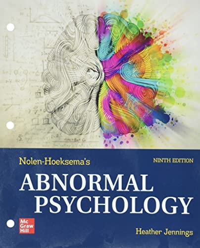 Loose Leaf Nolen-Hoeksema's Abnormal Psychology [Loose-leaf]