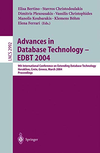 Advances in Database Technology - EDBT 2004 9th International Conference on Ext [Paperback]