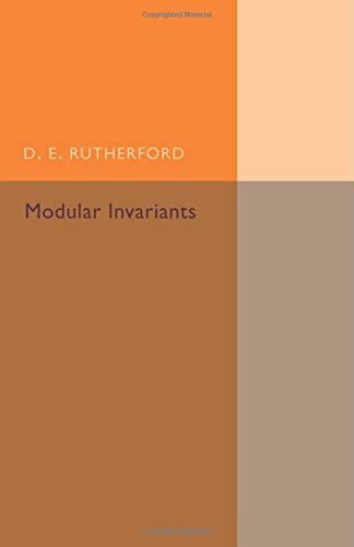 Modular Invariants [Paperback]