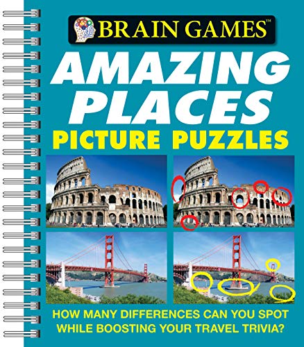 Brain Games Amazing Places Picture Puzzles (brain Games (unnumbered)) [Spiral-bound]