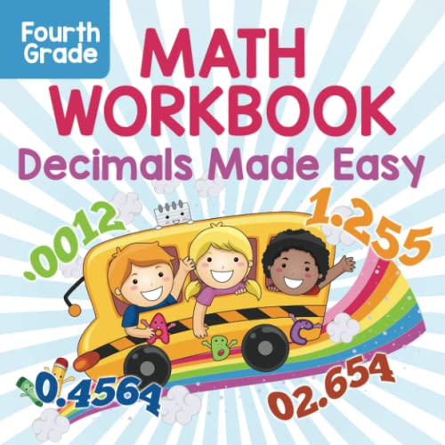 Fourth Grade Math Workbook  Decimals Made Easy [Paperback]