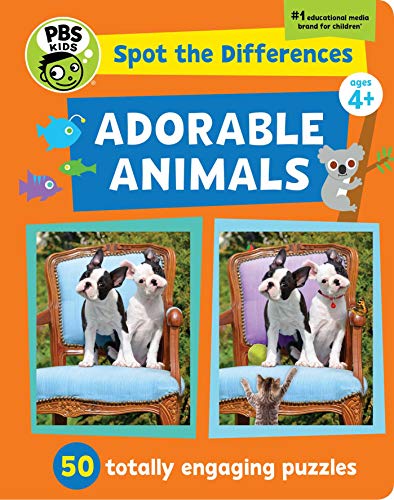 Spot the Differences Adorable Animals 50 Totally Engaging Puzzles [Hardcover]