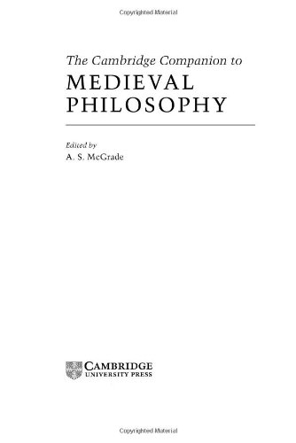 The Cambridge Companion to Medieval Philosophy [Hardcover]