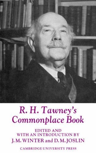 R. H. Tawney's Commonplace Book [Paperback]