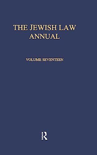 The Jewish Law Annual Volume 17 [Hardcover]