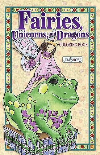 Jim Shore Fairies, Gnomes &amp Dragons Coloring Book [Paperback]