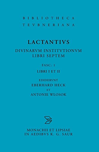 Divinarum Institutionum Libri Septem [Paperback]