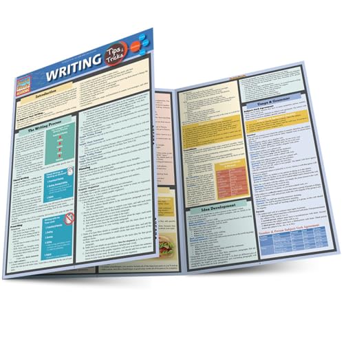 Writing Tips &amp Tricks a QuickStudy Laminated Reference Guide [Fold-out book or cha]