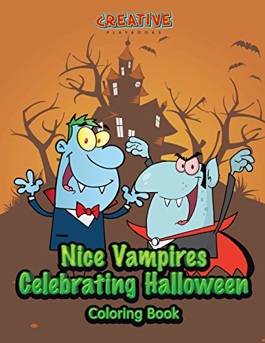 Nice Vampires Celebrating Halloween Coloring Book [Paperback]