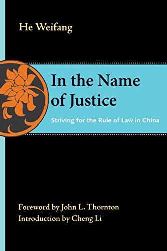 In the Name of Justice Striving for the Rule of Law in China [Paperback]