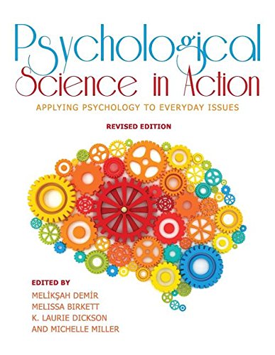 Psychological Science In Action Applying Psychology To Everyday Issues (revised [Paperback]