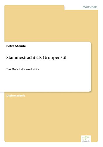Stammestracht Als Gruppenstil [Paperback]