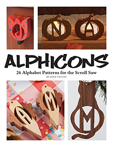 Alphicons 28 Alphabet Patterns for the Scroll Saw [Paperback]
