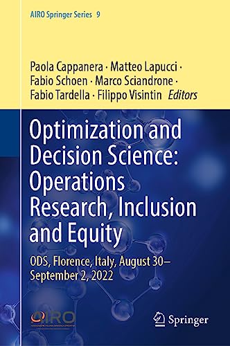 Optimization and Decision Science Operations Research, Inclusion and Equity OD [Hardcover]