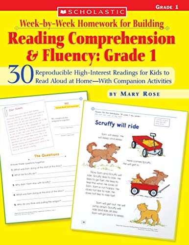 Week-by-Week Homework for Building Reading Comprehension & Fluency Grade 1 [Paperback]
