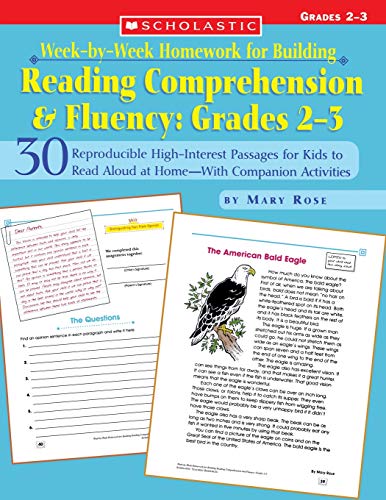 Week-by-Week Homework for Building Reading Comprehension & Fluency Grades 2 [Paperback]