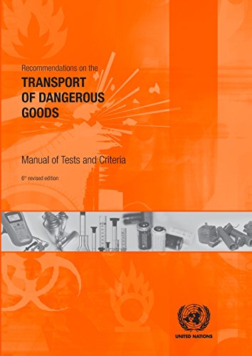 Recommendations On The Transport Of Dangerous Goods Manual Of Test And Criteria [Paperback]
