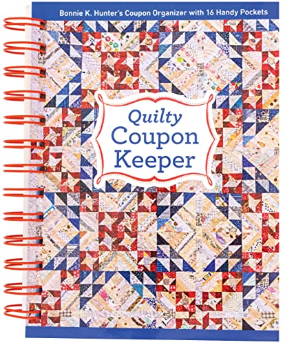 Quilty Coupon Keeper Bonnie K. Hunters Coupon Organizer with 16 Handy Pockets [Spiral bound]