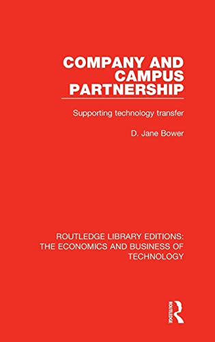 Company and Campus Partnership Supporting Technology Transfer [Hardcover]
