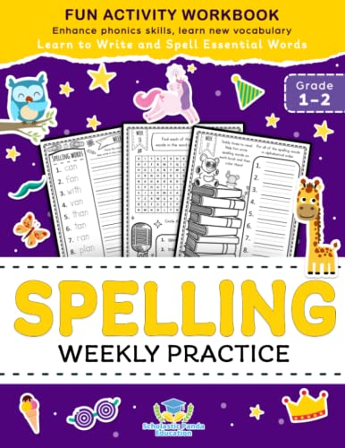Spelling Weekly Practice For 1st 2nd Grade [Paperback]