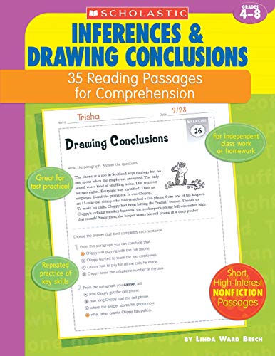 35 Reading Passages for Comprehension Inferences & Drawing Conclusions 35  [Paperback]