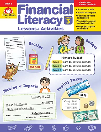 Financial Literacy Lessons and Activities, Grade 3 Teacher Resource [Paperback]