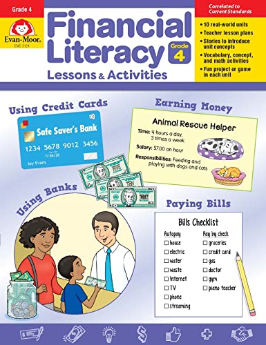Financial Literacy Lessons and Activities, Grade 4 Teacher Resource [Paperback]