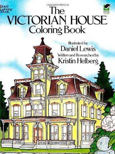 The Victorian House Coloring Book [Paperback]