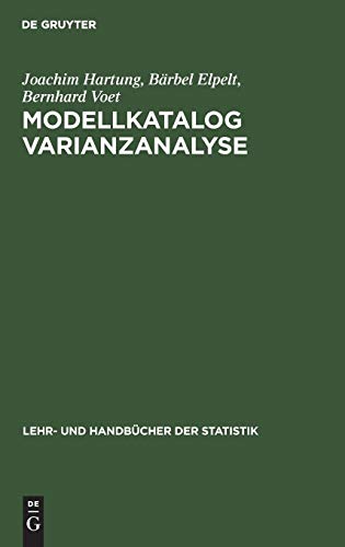 Modellkatalog Varianzanalyse [Hardcover]