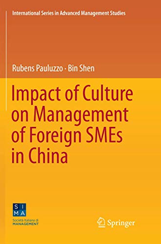 Impact of Culture on Management of Foreign SMEs in China [Paperback]