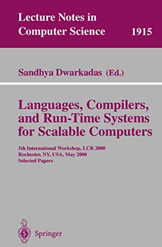 Languages, Compilers, and Run-Time Systems for Scalable Computers 5th Internati [Paperback]