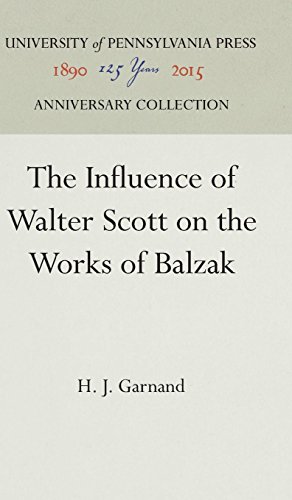 Influence of Walter Scott on the Works of Balzak [Hardcover]