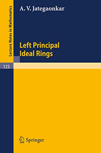 Left Principal Ideal Rings [Paperback]