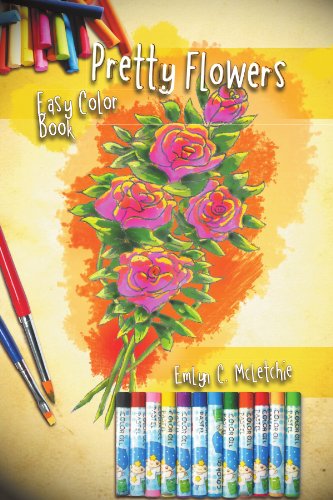 Pretty Flowers Easy Color Book [Paperback]