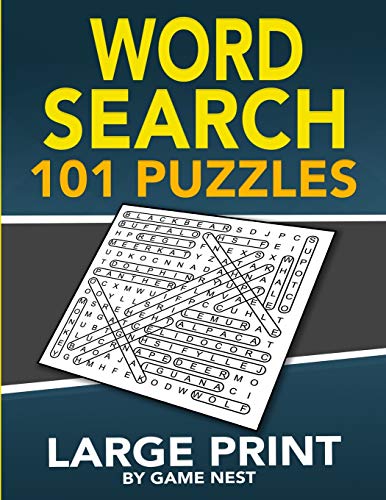 Word Search 101 Puzzles Large Print  Fun and Challenging Puzzle Games for Adult [Paperback]