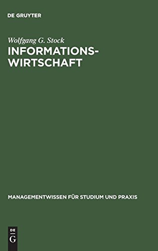 Informationswirtschaft  Management Externen Wissens [Hardcover]
