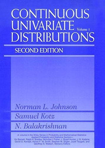 Continuous Univariate Distributions, Volume 1 [Hardcover]