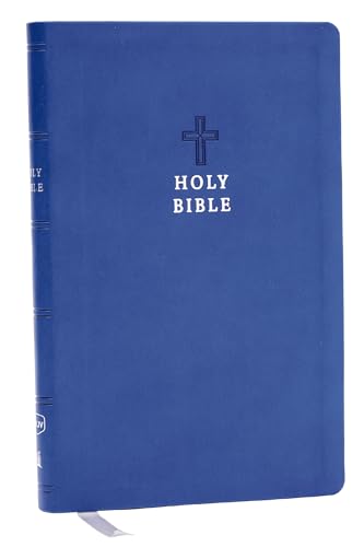NKJV Holy Bible, Value Ultra Thinline, Blue Leathersoft, Red Letter, Comfort Pri [Leather / fine bindi]