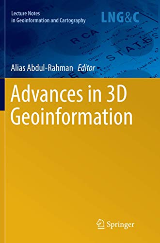Advances in 3D Geoinformation [Paperback]